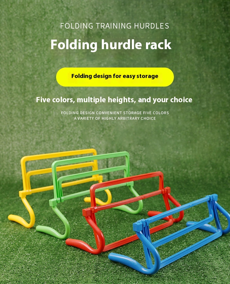 Title 8, Folding Hurdle Football Training Equipment Adju...