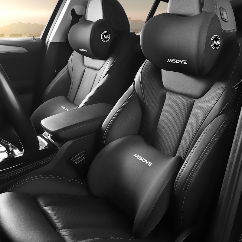 Car Memory Foam Latex Headrest Lumbar Support Pillow