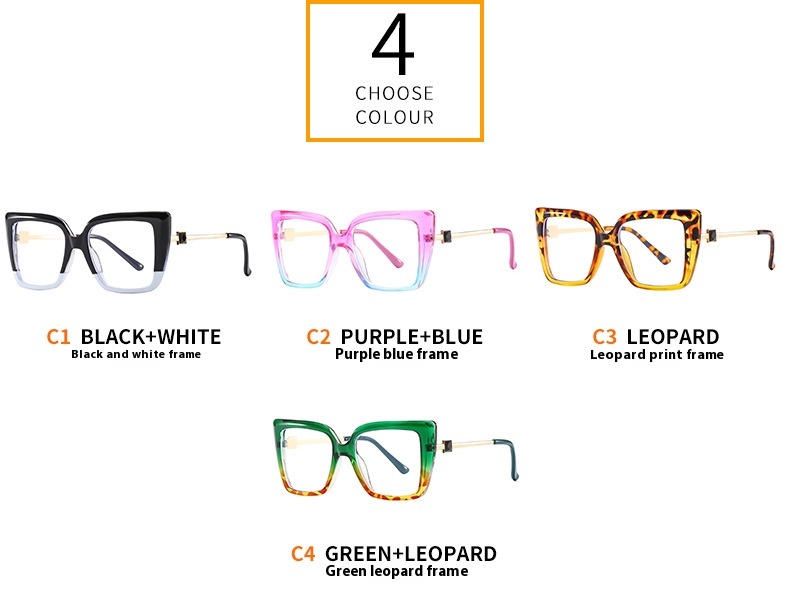 Title 6, Colorful Color Plain Glasses Glasses Glasses La...