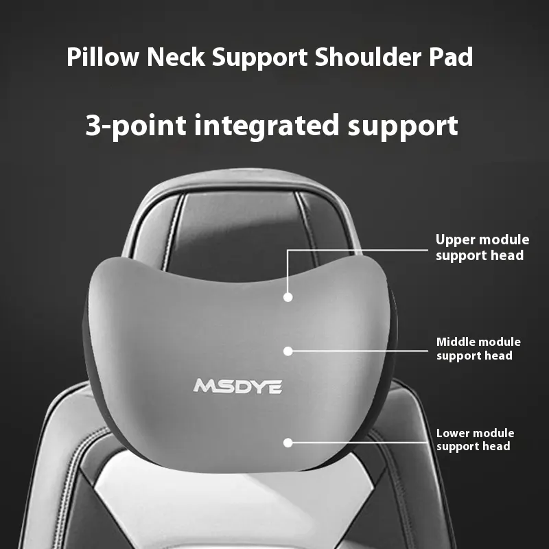 Car Memory Foam Latex Headrest Lumbar Support Pillow