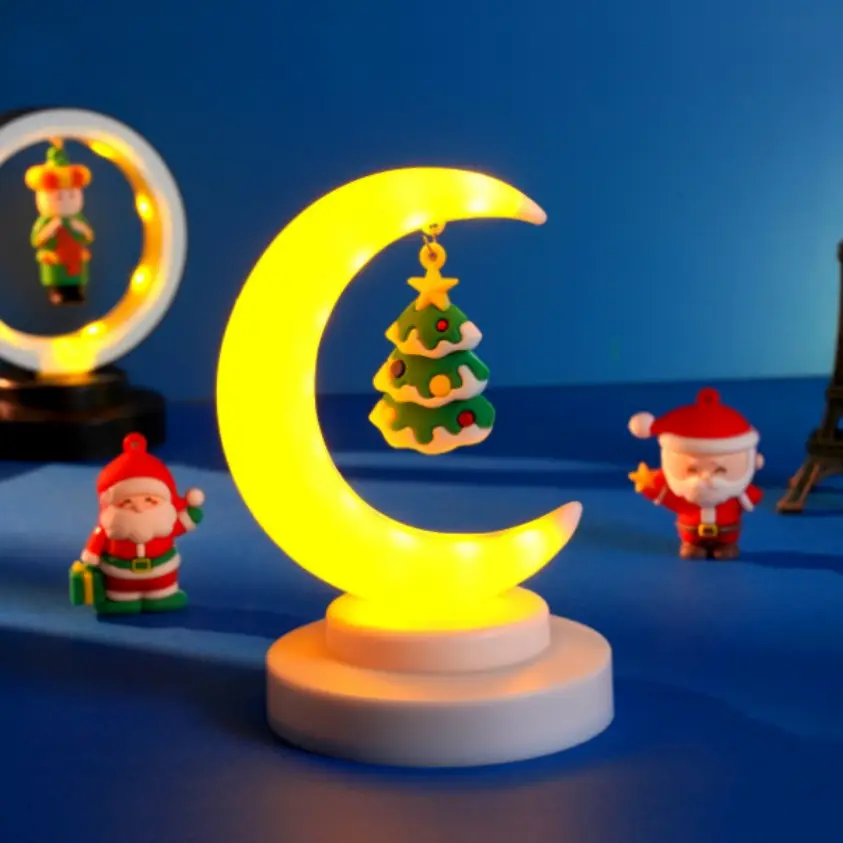 Moon Atmosphere Luminous Santa Claus Desktop Night Light