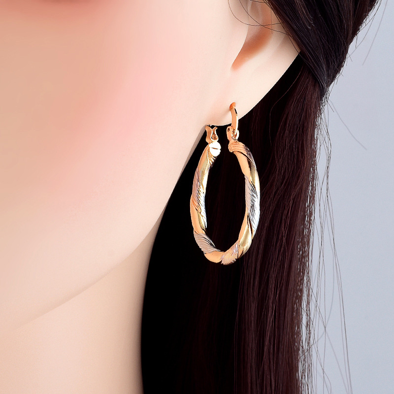 Women's Fashion Round Color Earrings