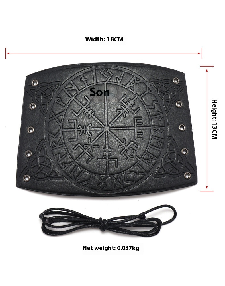 Title 1, Leather Arm Guard Retro Nordic Viking Totem Pun...