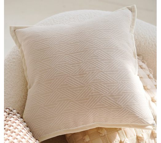 White Cream Fishbone Pattern