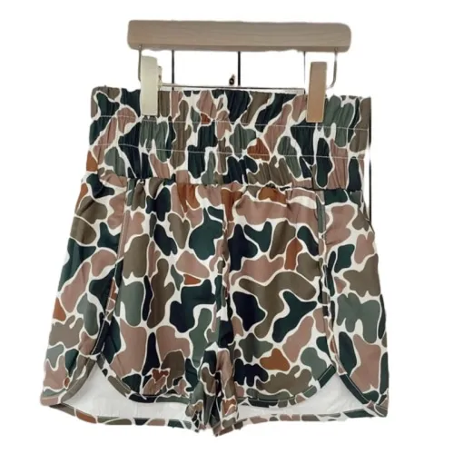 Women's Casual Elastic Loose High Waist Sports Shorts Camouflage Xl - Shop at LoveMi