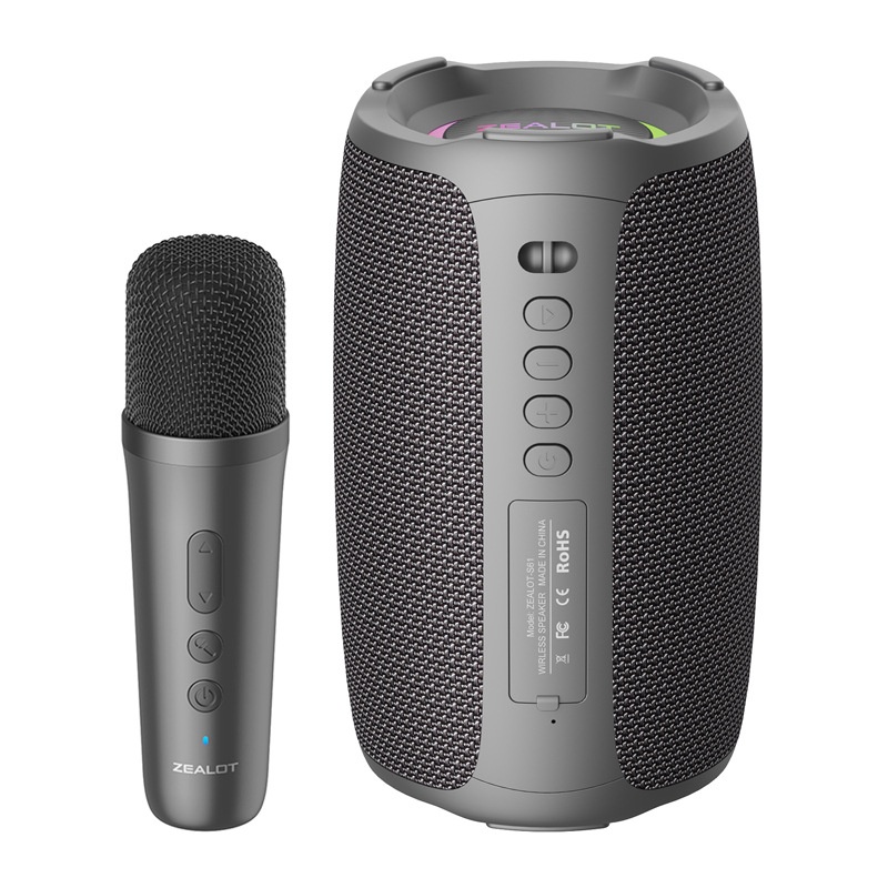 Black Single Microphone