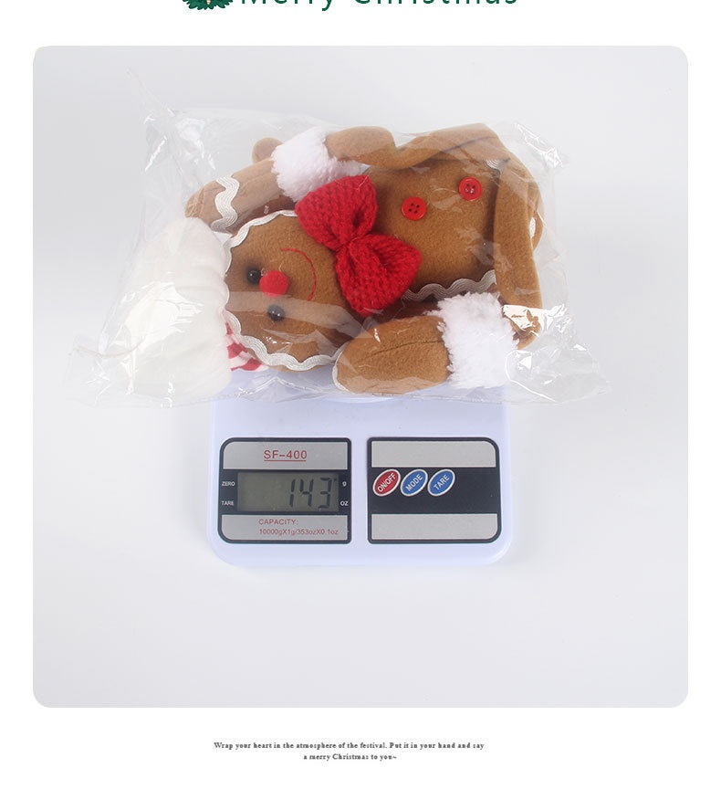 Title 2, Christmas Gingerbread Man Hanging Leg Doll