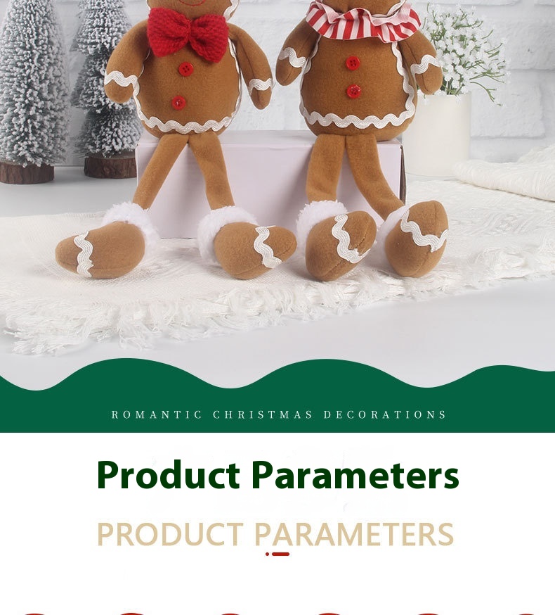 Title 6, Christmas Gingerbread Man Hanging Leg Doll