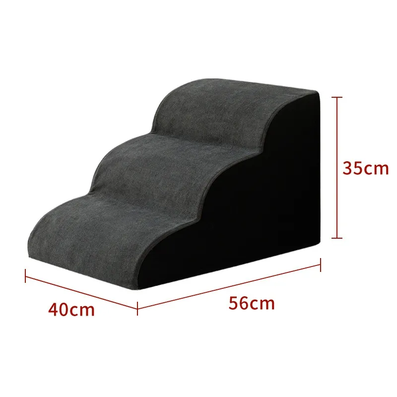 Pet Removable And Washable Stairs Bed Steps - Dark Grey Thirdorder 35Cm - View 1