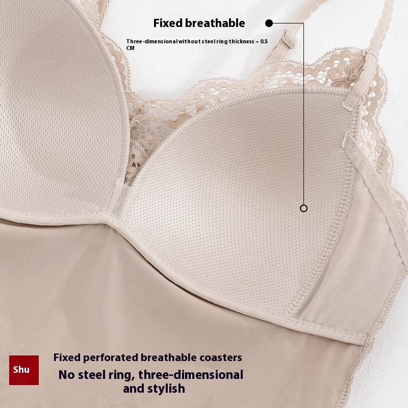 French Lace Underwear Ladies Underwired Backless Bra - Image 2