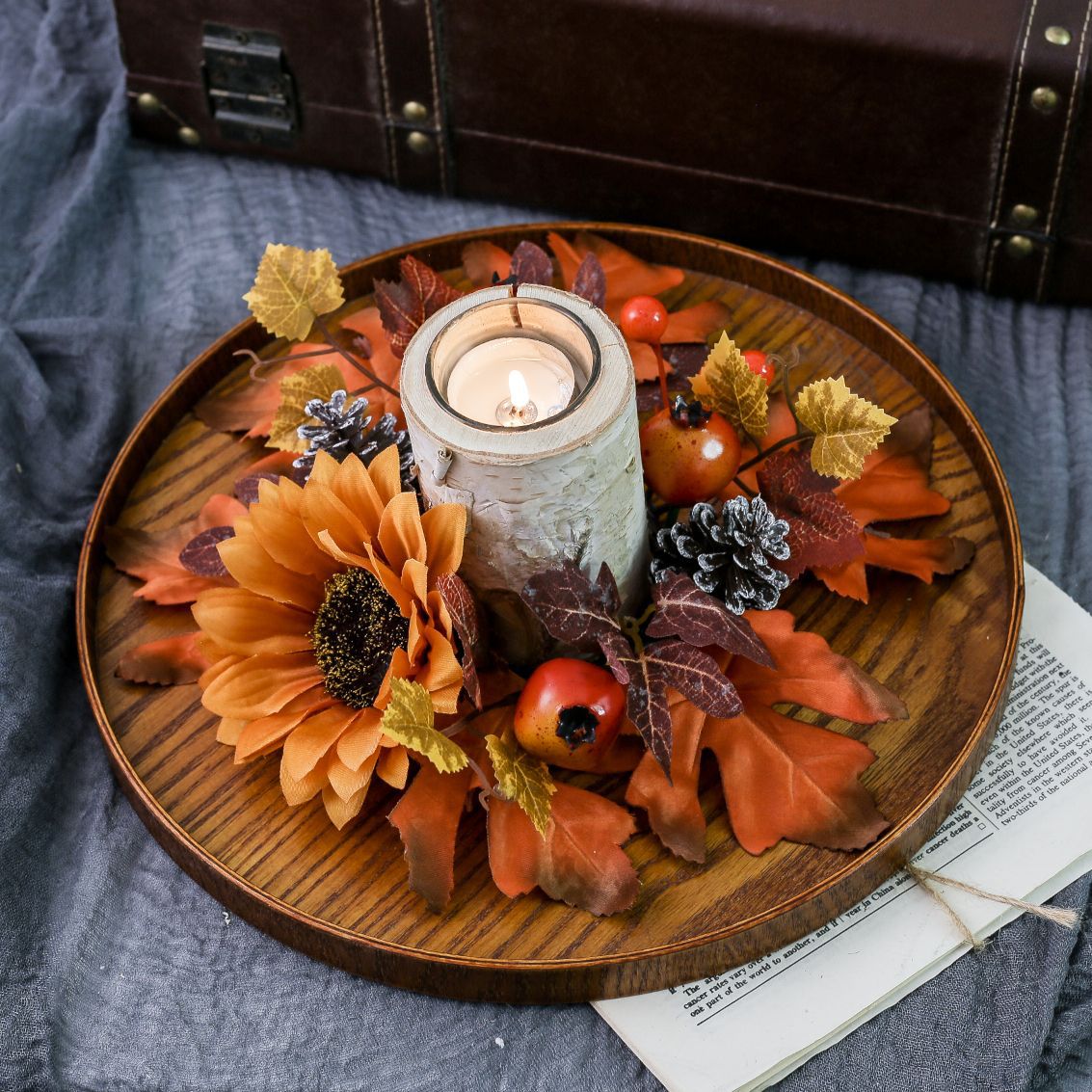 Title 5, Harvest Festival Halloween Table Flower Candles...