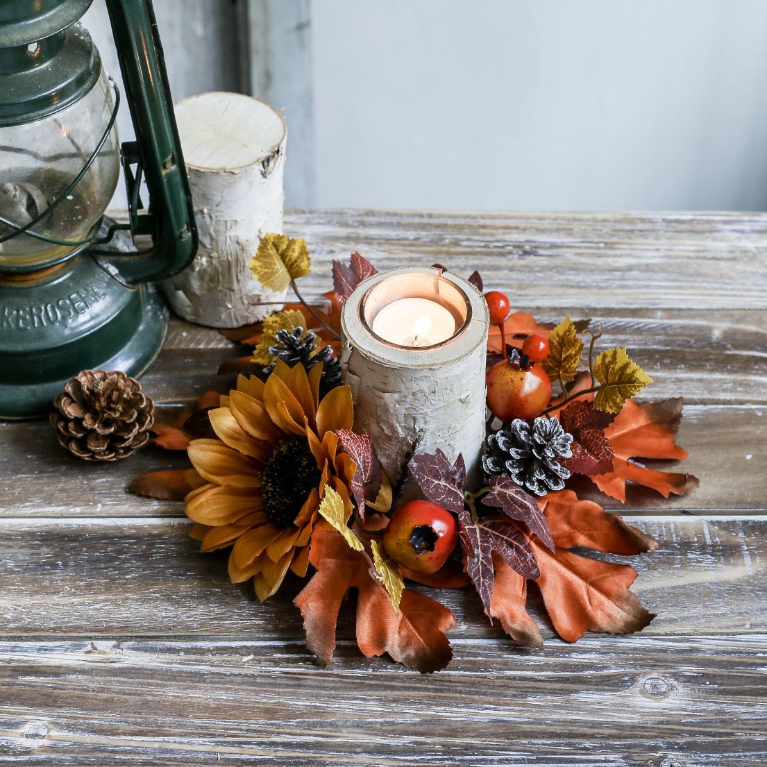 Title 3, Harvest Festival Halloween Table Flower Candles...