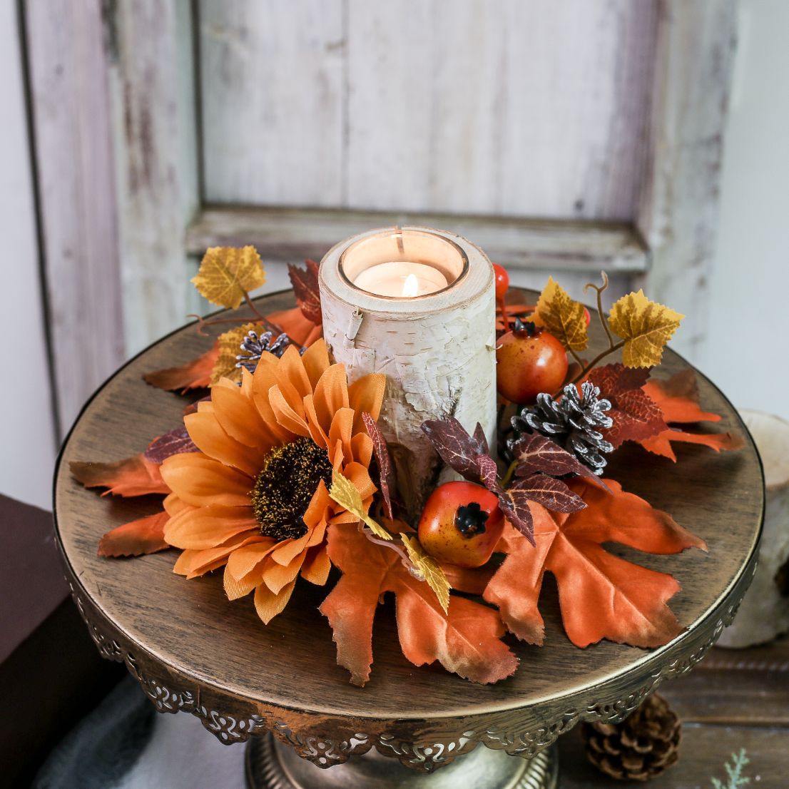 Title 2, Harvest Festival Halloween Table Flower Candles...