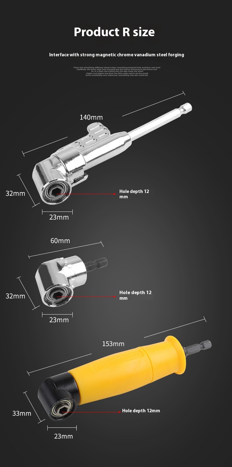 Title 1, 105 Degrees Bit Corner Device Electric Screwdri...