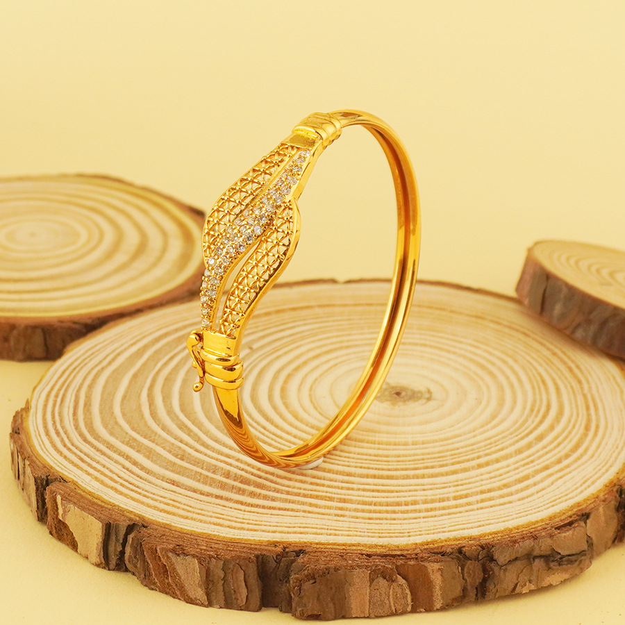 Zircon Bracelet Jewelry Suit Gold Plated Daily Party Bridal Gift Wear