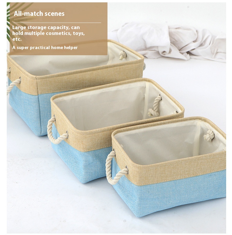 Title 11, New Color Matching Linen Storage Basket Washable