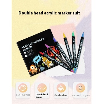 12 color double headed marker