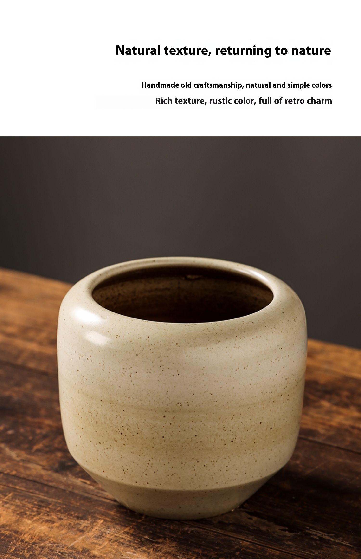 Title 5, Handmade Coarse Pottery Small Diameter Ceramic ...