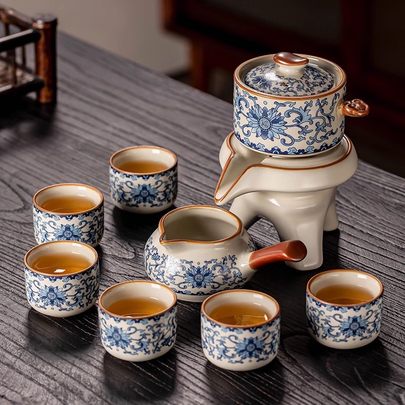 Title 1, New Blue And White Ru Ware Automatic Tea Set