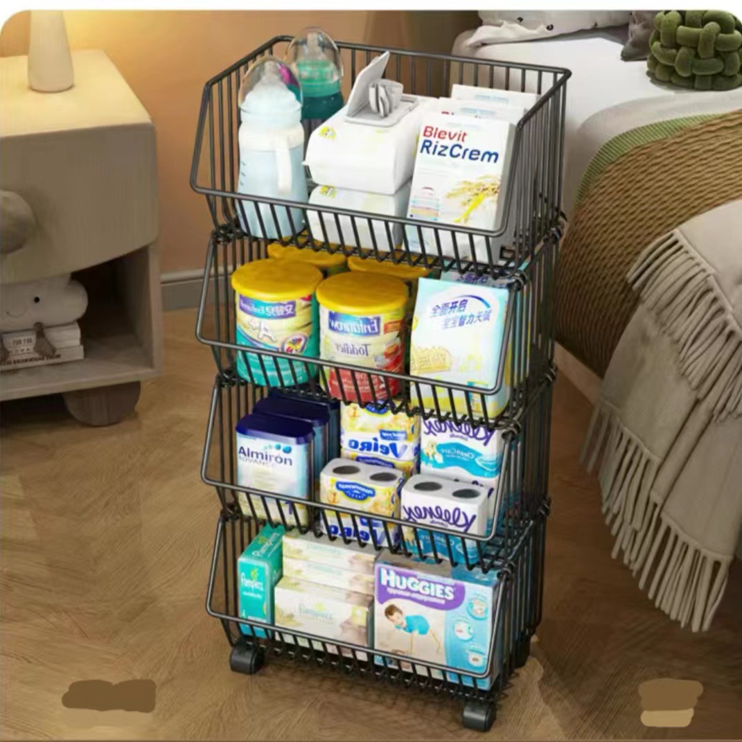 Title 6, Kitchen Storage Rack Household Floor Multi-laye...