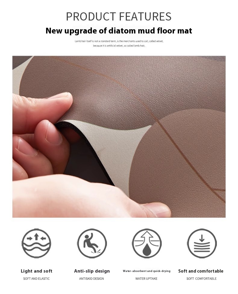 Title 8, Diatom Mud Absorbent Anti Slip Floor Mat