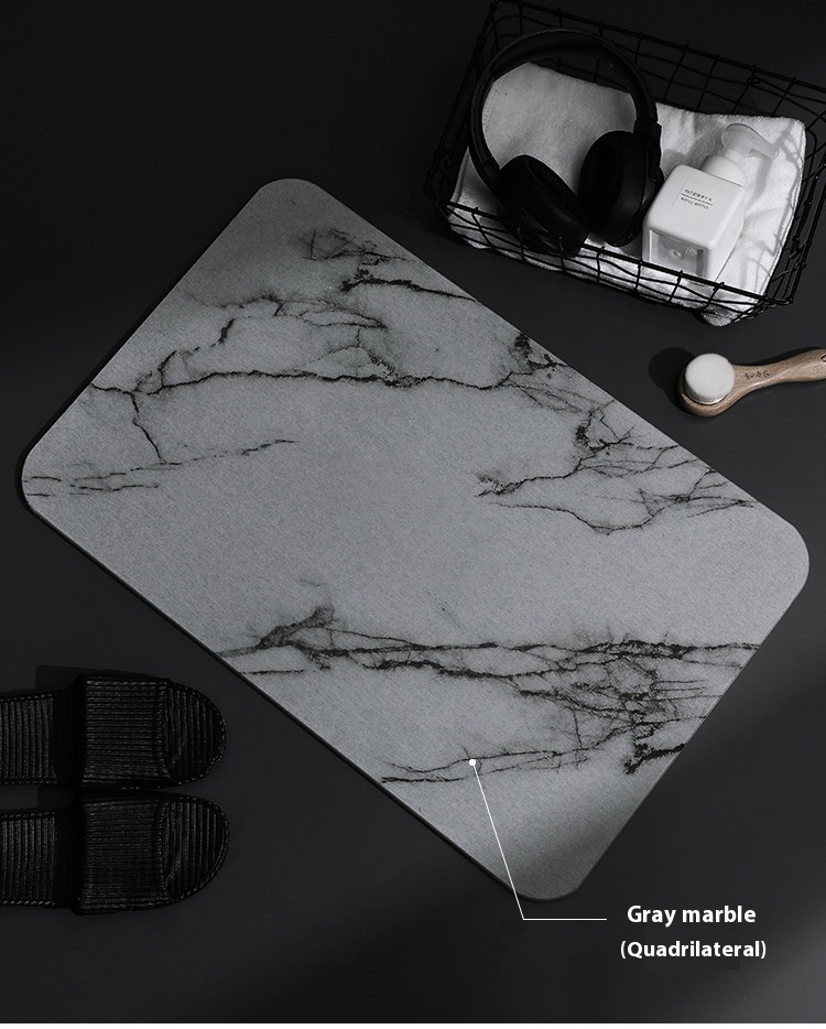 Title 7, Bathroom Marble Diatom Ooze Absorbent Floor Mat