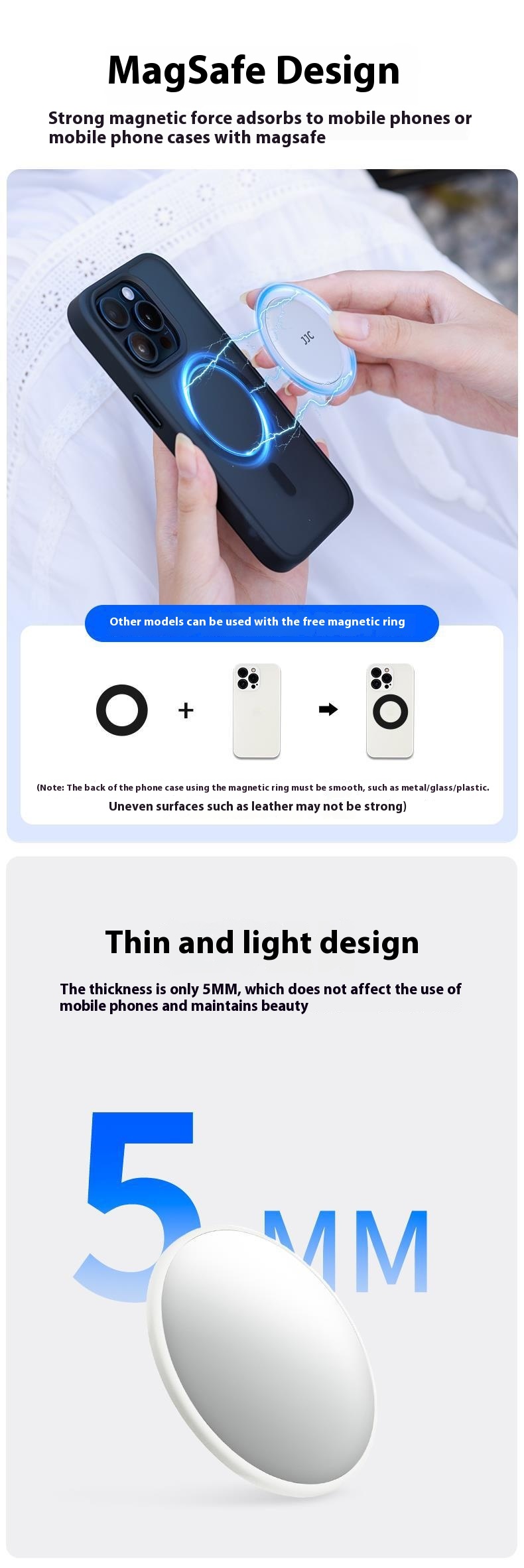 Title 3, Portable MagSafe Magnetic Phone Selfie Mirror