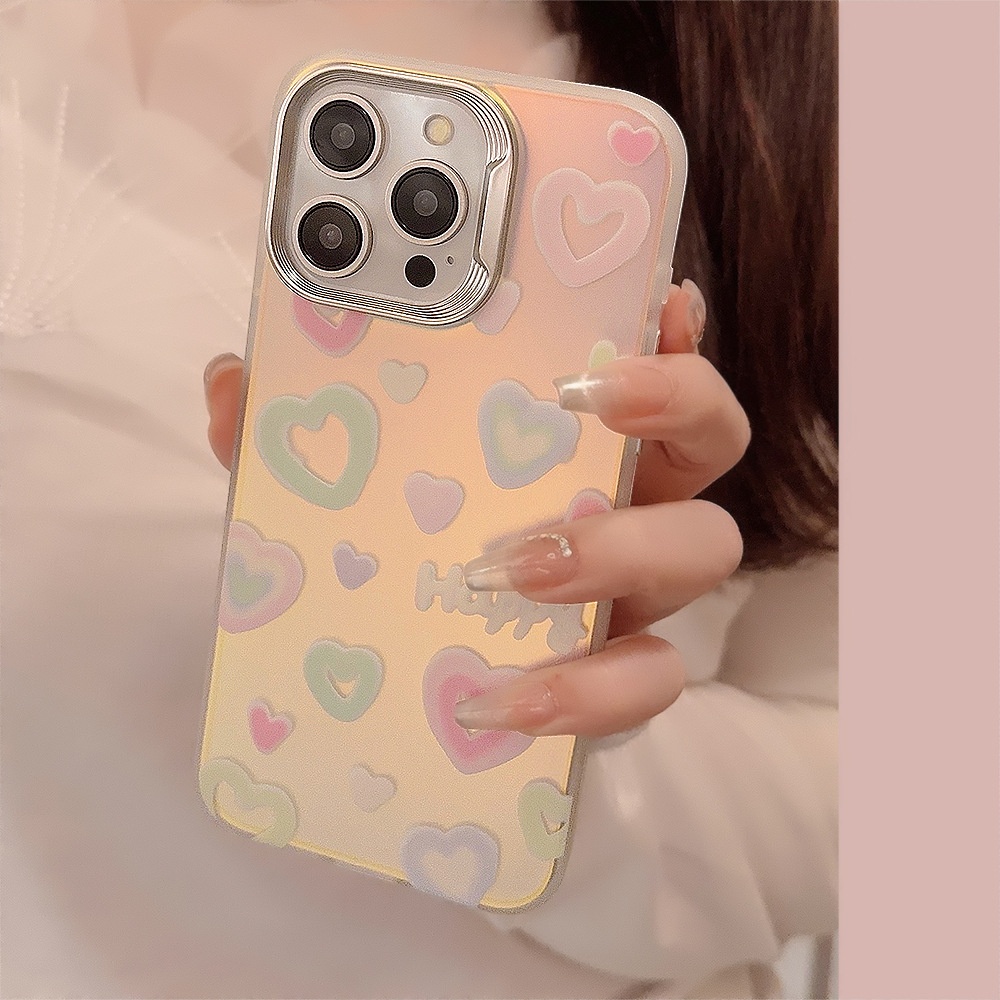 Title 2, Laser Colored Loving Heart Bracket Silicone Pho...