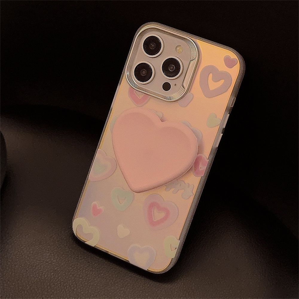 Title 8, Laser Colored Loving Heart Bracket Silicone Pho...