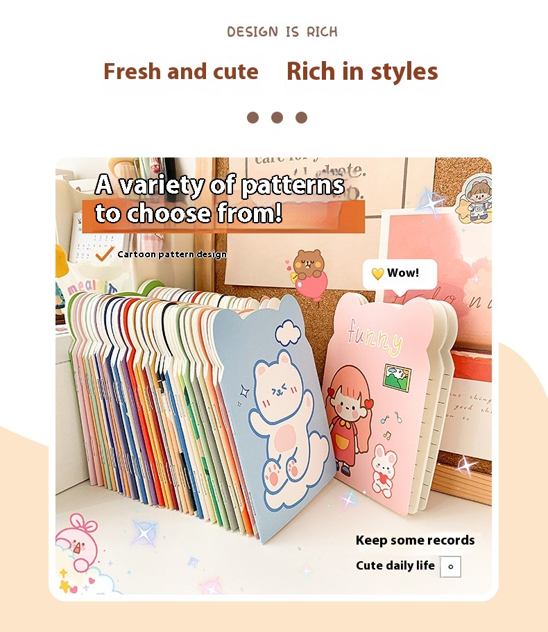 Title 4, Creative Cartoon Special-shaped Notebook