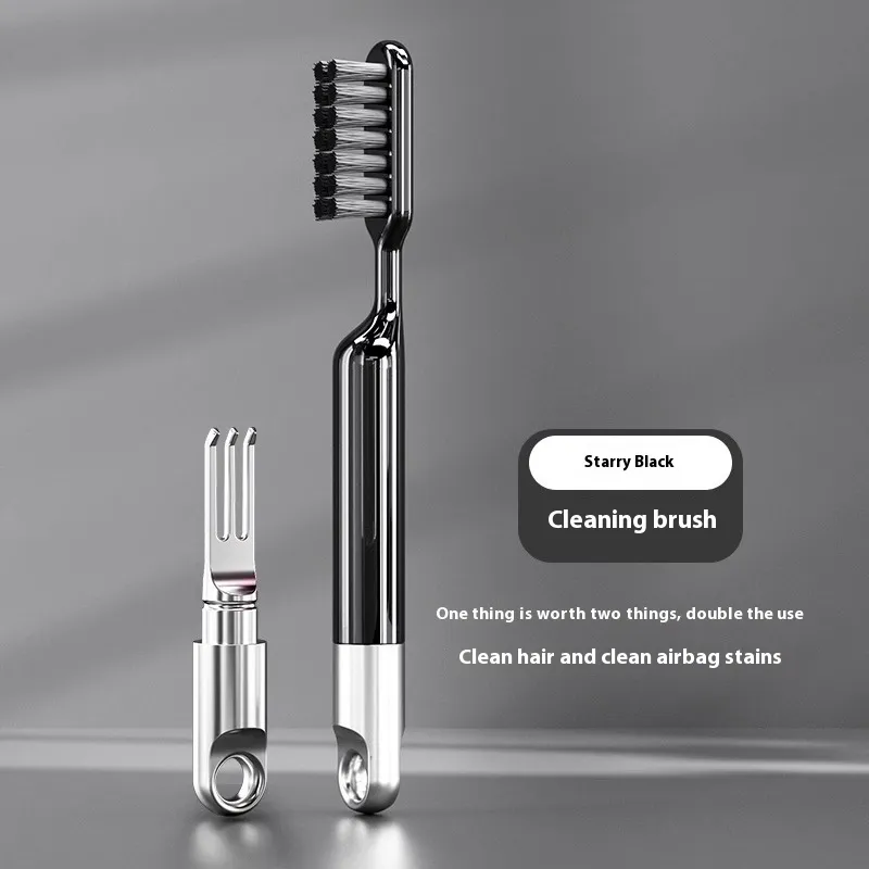 Steel Needle Air Cushion Special Massage Airbag For Combing Hair - Cleaning Brush Black