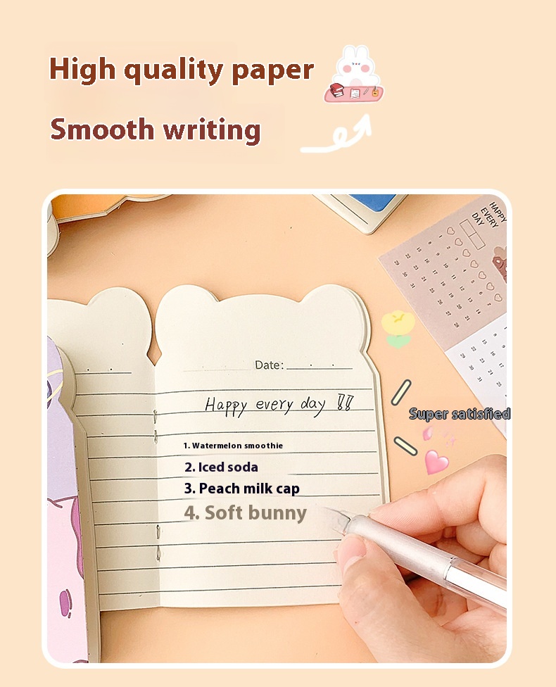 Title 5, Creative Cartoon Special-shaped Notebook