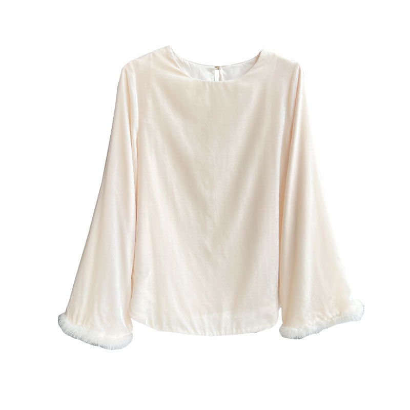New Chinese Style Improve Tang Suit Top Velvet Base Shirt Soft Women's Clothing