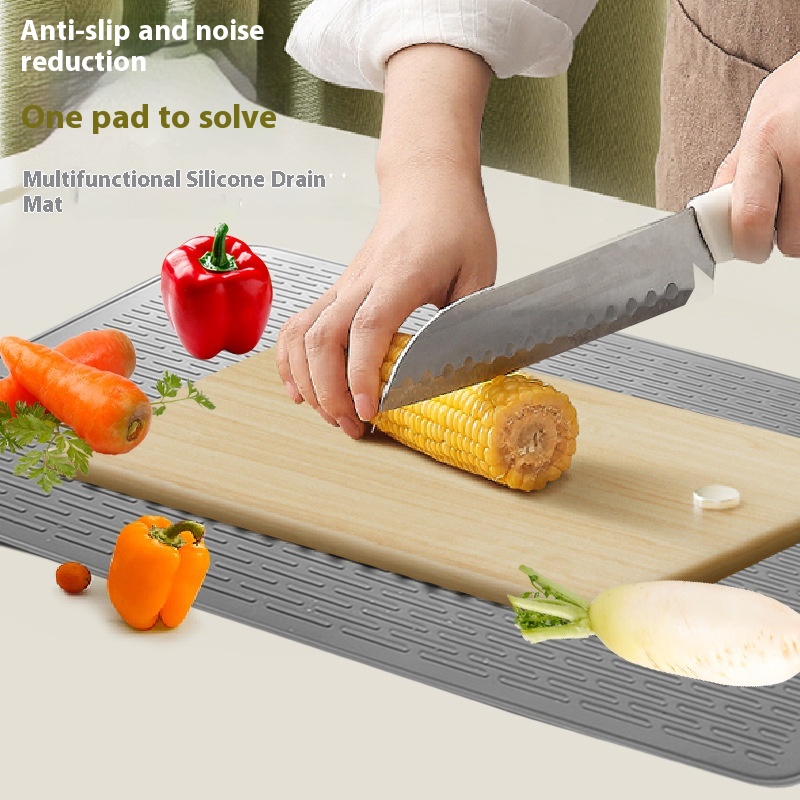 Silicone Draining Pad Non-slip Heatproof Multifunction