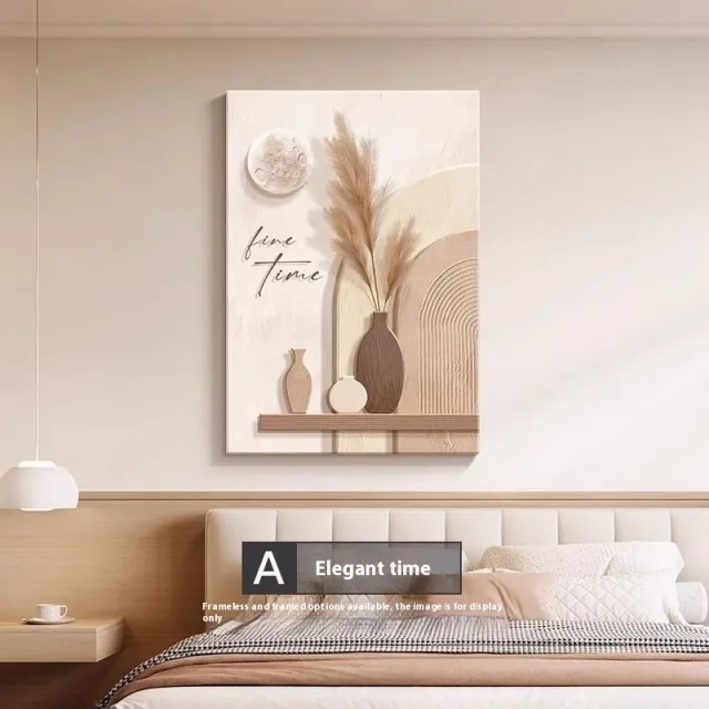 Decorative Painting Cream Style Abstract Line Character Mural A Style Elegant Time - Shop at LoveMi