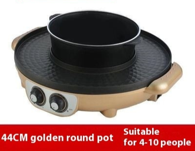 44CM Golden Round Pot