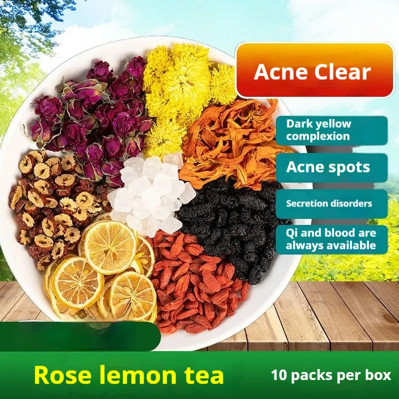 Rose Lemon Slice Beauty And Beauty Brewing Scented Tea - Rose Lemon Tea 1 Serving