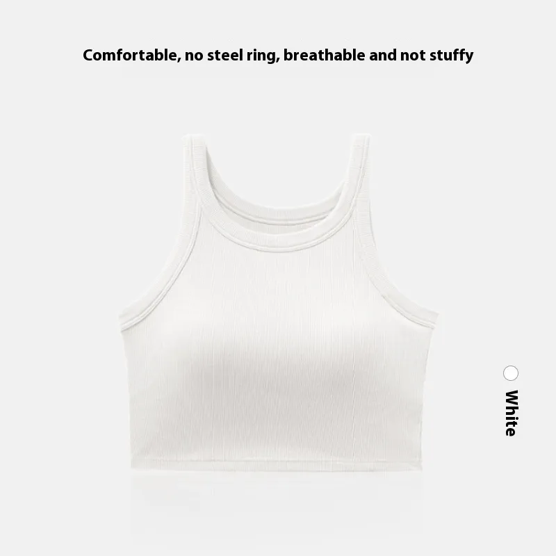 Beauty Back Vest Women's Chest Pad Small Sling Summer Thin - White - View 1