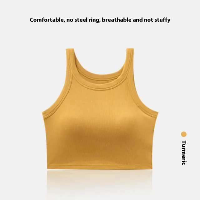 Beauty Back Vest Women's Chest Pad Small Sling Summer Thin Turmeric S - Shop at LoveMi