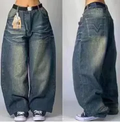 American Retro High Street Wide Leg Jeans For Women Spring And Autumn New - Style 3 - View 1