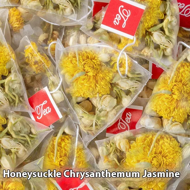 Jasmine Chrysanthemum And Gold Silver Flower Tea Bag Independent Set 50 Packs - Shop at LoveMi