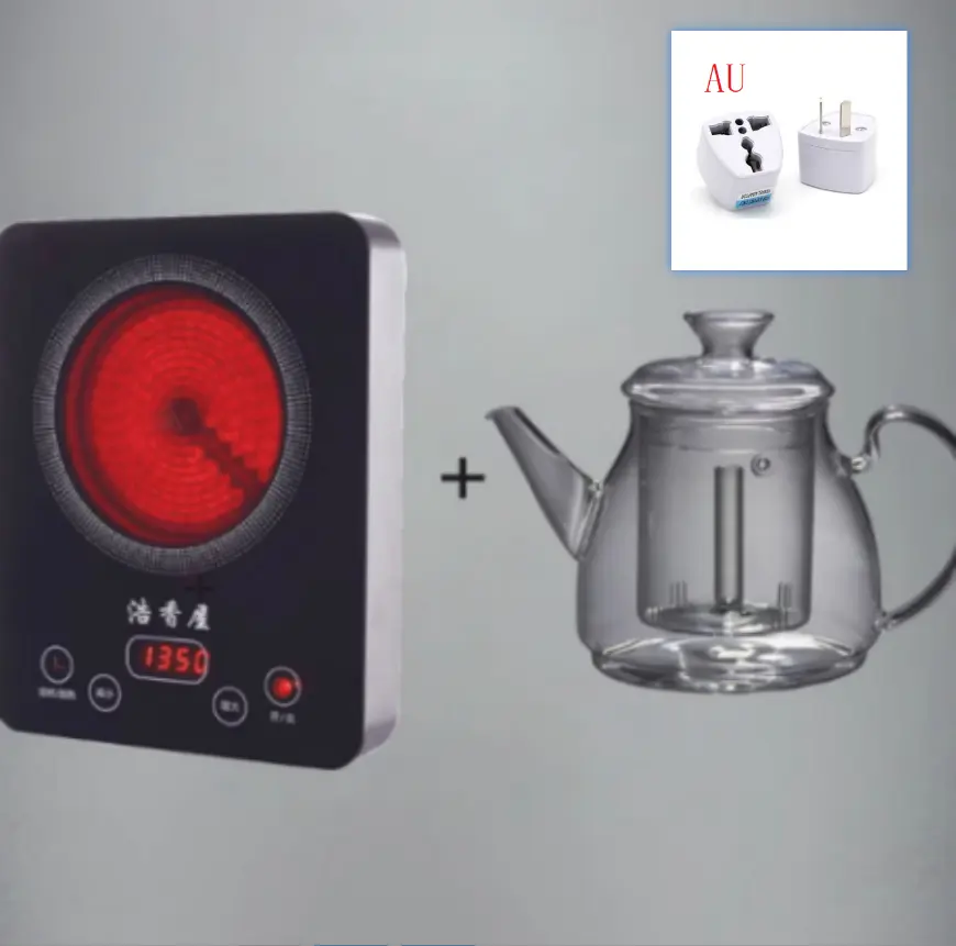 Large Size Capacity Steam Glass Teapot