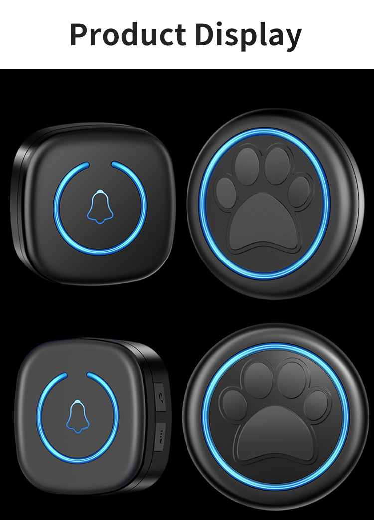 Title 3, Waterproof Touch Dog Doorbell One to One Commun...