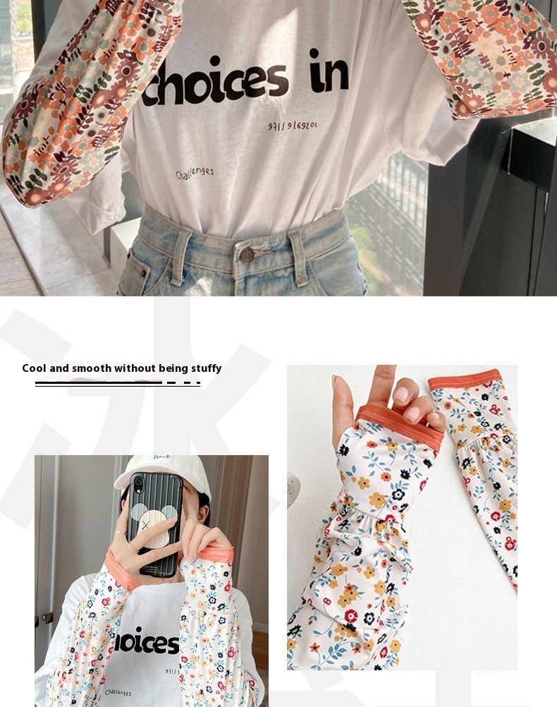 Title 2, Sun Protection Viscose Fiber Oversleeve Printed...