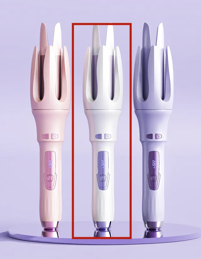 Fully Automatic Hair free Hair Curler Artifact White - Shop at LoveMi