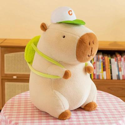 Green baseball cap capybara