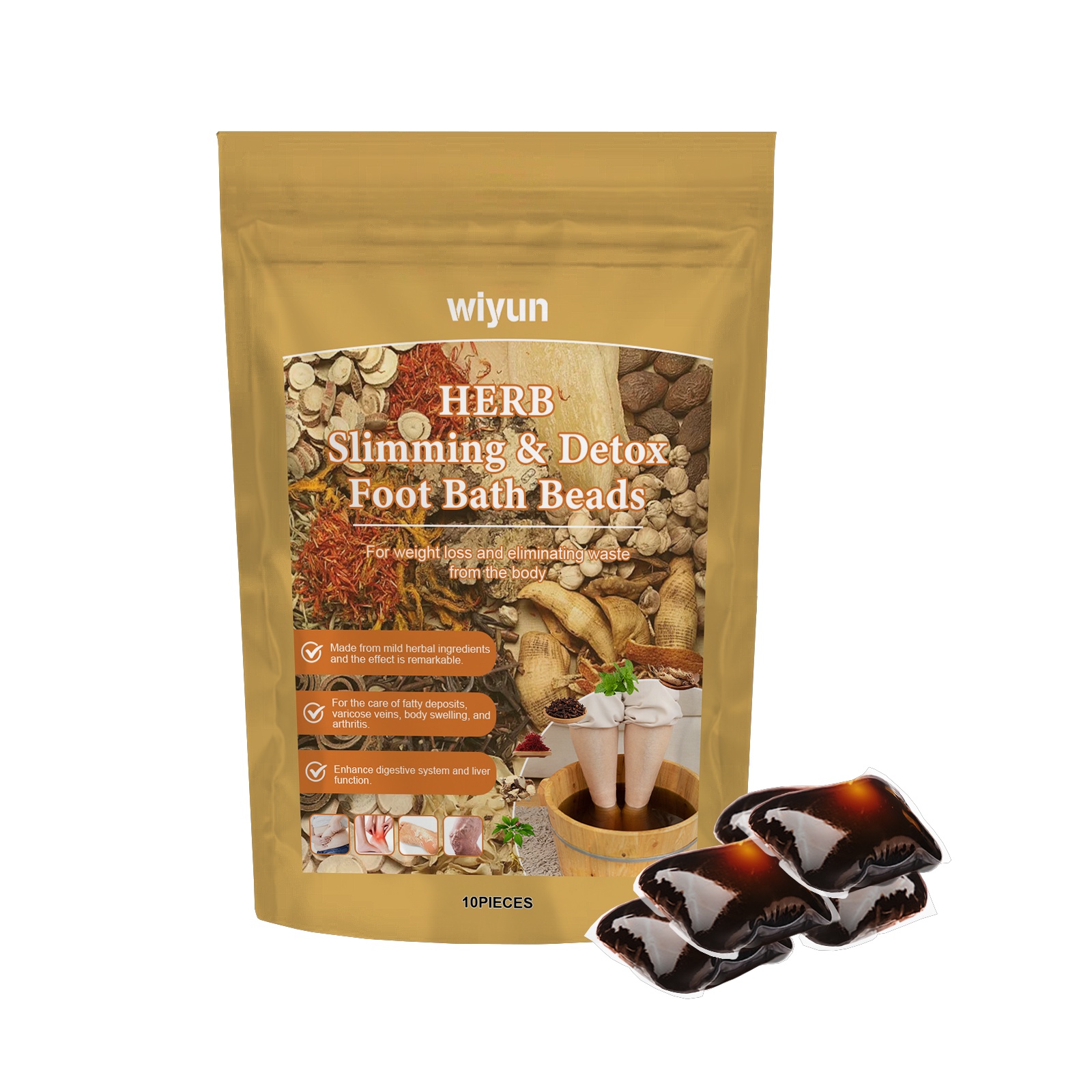 Title 1, Herbal Slimming And Body Shaping Foot Bath Beads