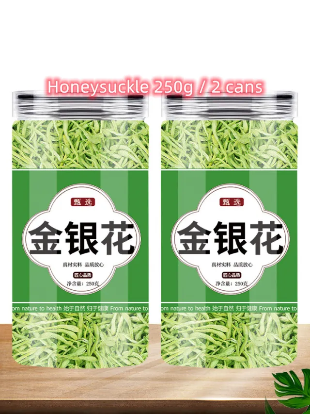 Baby Dried Flower Wild Material 500g G Grade Honeysuckle Cold Tea 250G2 Cans In Total - Shop at LoveMi