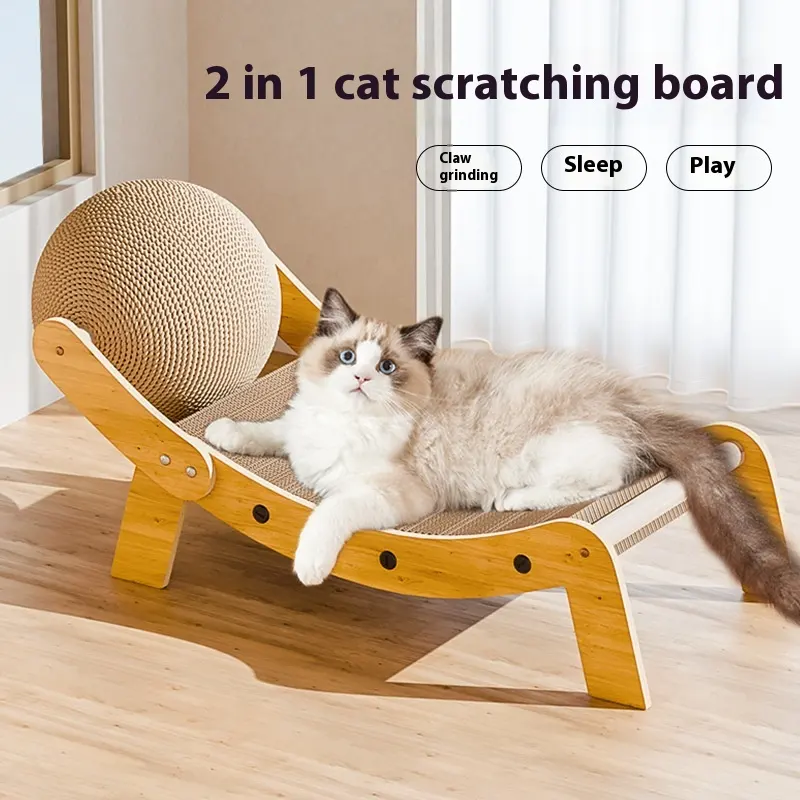 Pet Recliner Cat Scratch Board Toy