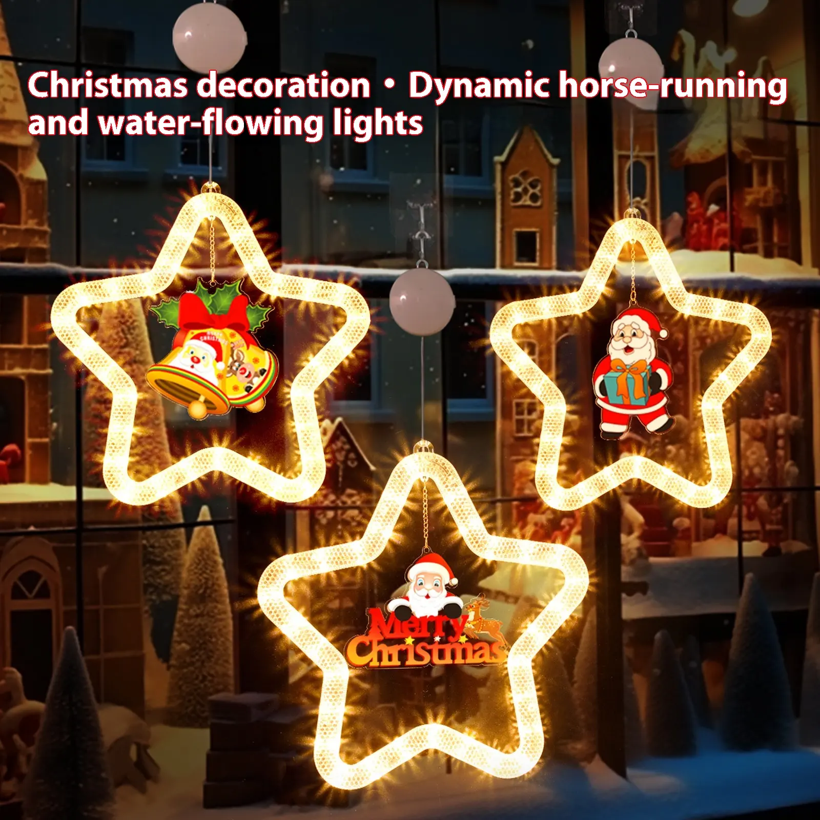 Christmas Pendant Decoration Atmosphere Led Lights Star